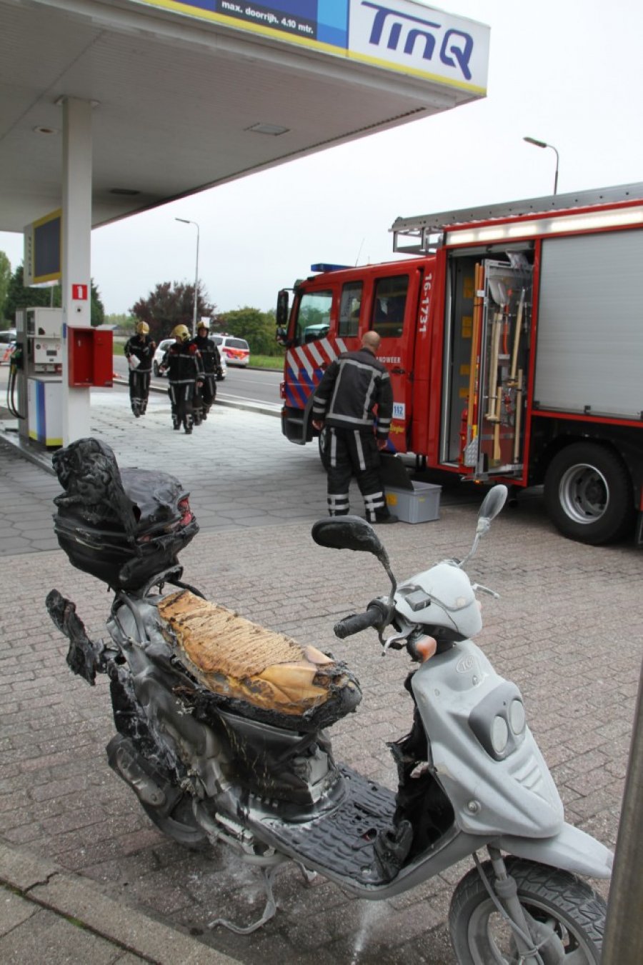 Scooterbrand Noordwijkerweg Rijnsburg